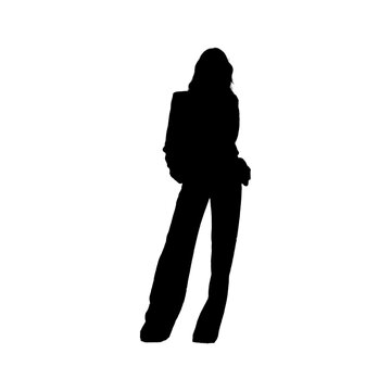 silhouette of a woman Model.