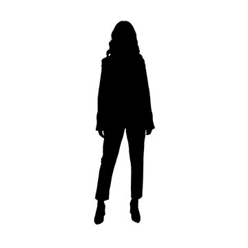 silhouette of a woman Model.