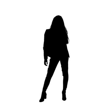 silhouette of a woman Model.