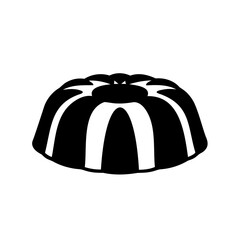 Fototapeta premium Black and white striped donut top view - A stylized black and white striped donut viewed from above, featuring bold alternating patterns for a clean, modern look.