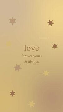 Vintage newspaper love pattern motion graphic with romantic quotes and retro textures