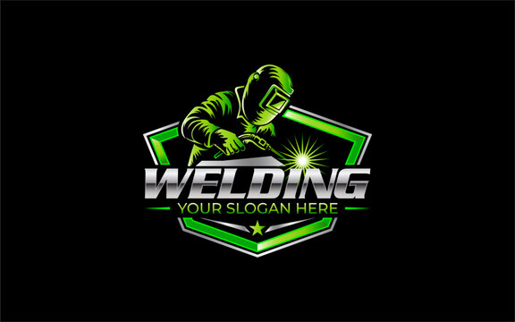 Illustration vector graphic of welding fabrication business logo design