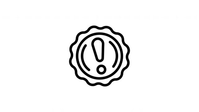 exclamation mark animated icon