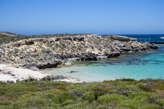 view of a Rottnest island beach in Australia