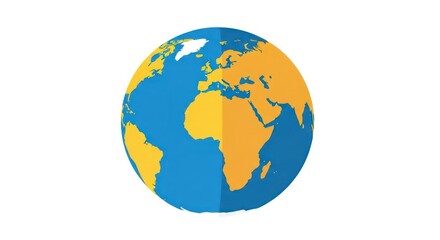 Fototapeta premium Earth Globe Planet World Map.