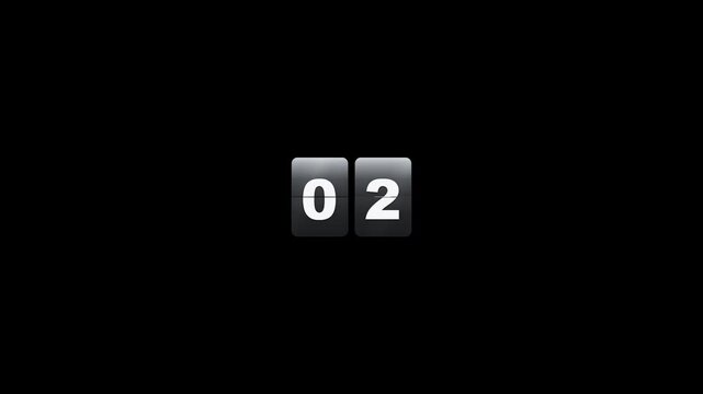 Retro Flip Clock Countdown Timer