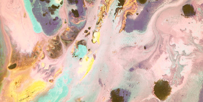 Creative Liquid Ink Effects on Abstract Emulsion Backdrop