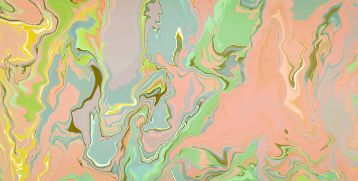 Beautiful Glossy Acrylic Waves with Ample Copy Space