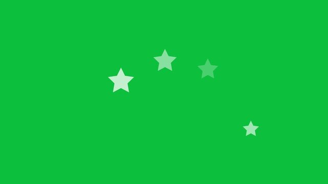 Sparkling stars shine animation. Twinkle lights, sparkle star glitter, retro doodle cartoon vector style, glowing Stars Sparkle On transparent alpha channel. Sparkling stars effect animated

