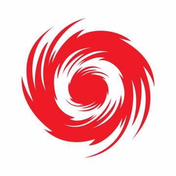 Simple hurricane icon whirlwind tornado signs vector illustration.