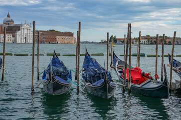 Italy, Venice, October  01, 2025, gondolas on a canal in Venice © Pawel Filusz