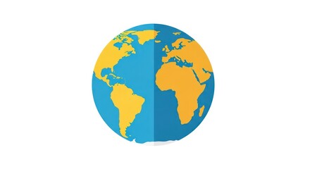 Fototapeta premium Globe Earth Planet Illustration.