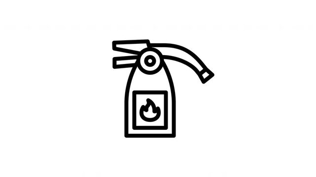 fire extinguisher animated icon