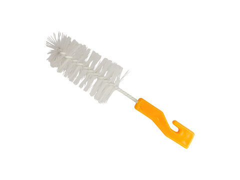 Bottle cleaning brush tool isolated on transparent background