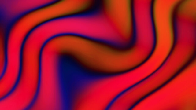 Abstract colorful fluid gradient background, red and orange wavy digital mesh backdrop render illustration.