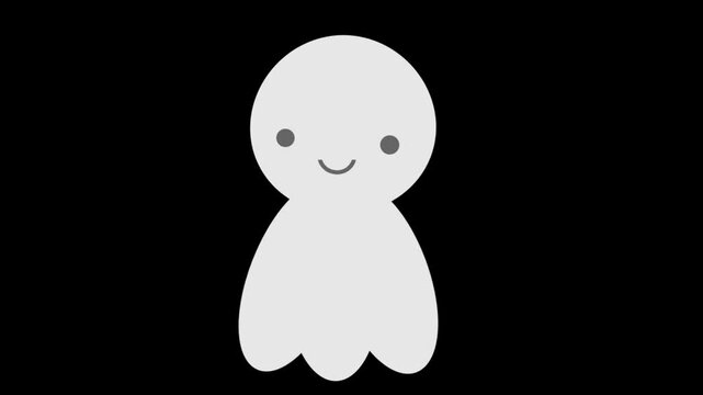 Animated "Teru Teru Bozu" clip art