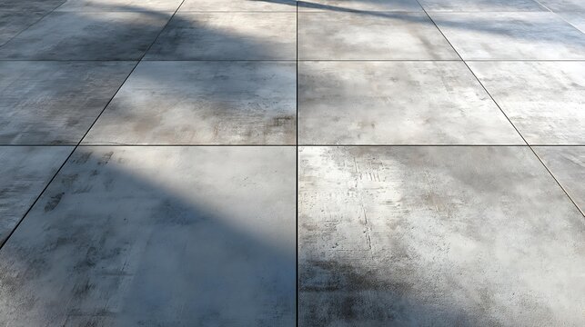 gray cement tile texture, square layout with subtle pattern variation, matte finish, seamless composition, interior material background, product showcase base, soft lighting, high detail clarity,