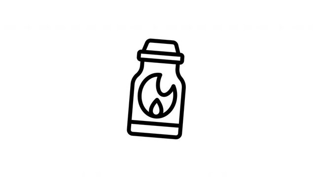 flammable liquid animated icon