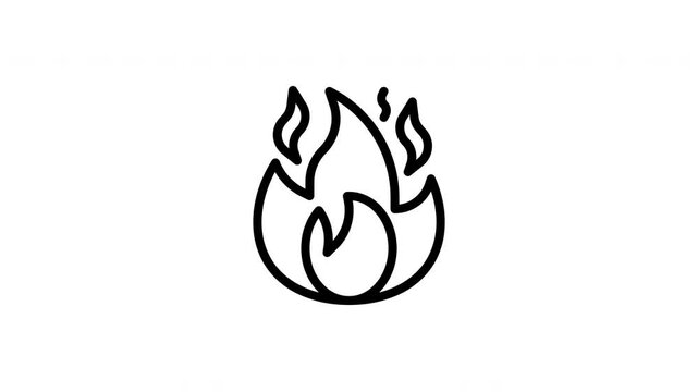 flame animated icon