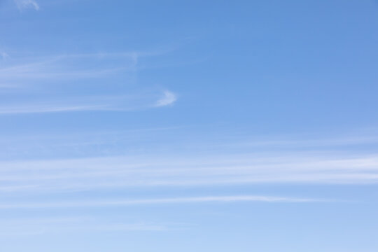 White clouds and blue sky
