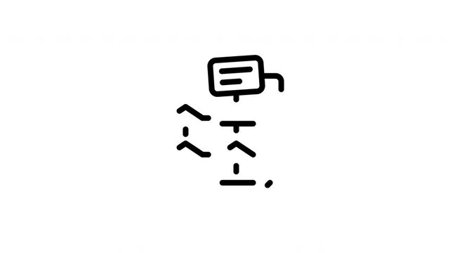 flowchart animated icon