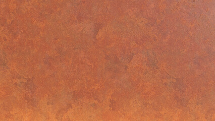 3D Rendering of Corten Steel Rusted Metal Background Solid Orange Rust Iron Plate Texture