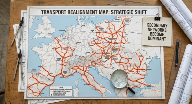 Transport Realignment Map Strategically Shifting European Logistics Networks
