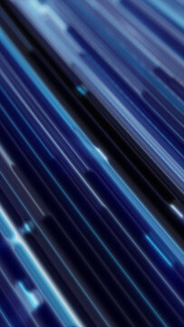Blue abstract diagonal light streaks with motion blur, suggesting speed, data transmission, and futuristic digital energy.