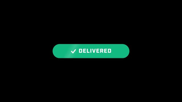 Get free ebook call to action button click animation, crimson pill morphing into emerald success check on black background, 4K luma key overlay for compositing