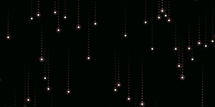 Abstract looping motion graphics with glowing neon particles and cinematic lighting
