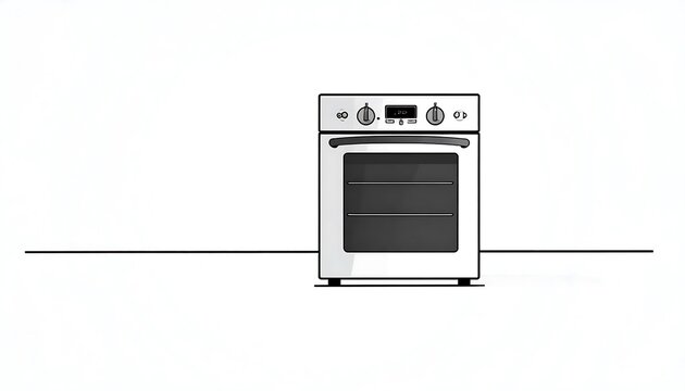 Modern stainless steel kitchen microwave oven appliance.