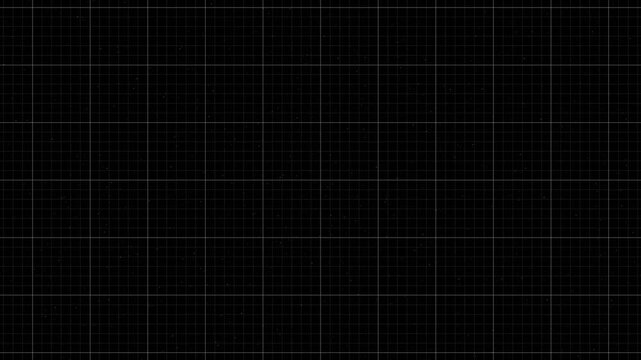 nice black background grid line tamplate 4k video in stary sparking dots in 4k animated background template 16 to 9 ratio