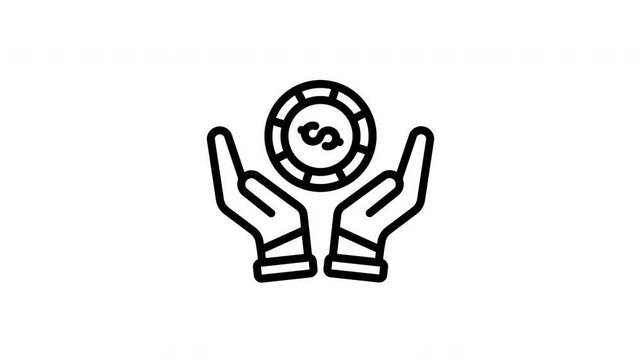 hand animated icon