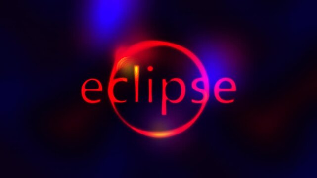Abstract glowing ring generated from mathematical equations with dark background and bokeh effect