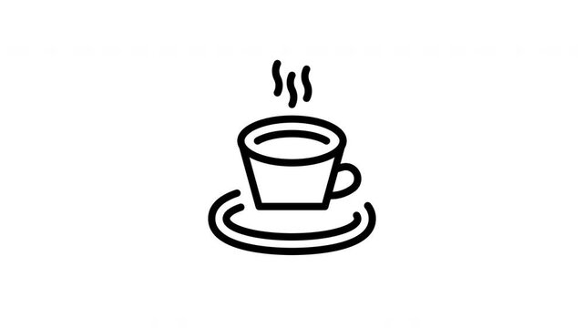 hot beverage animated icon
