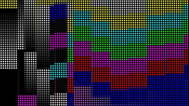 Retro Rainbow LED Pixel Dot Matrix Loop