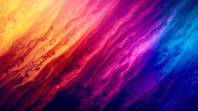 Vibrant gradient flows across textured surface