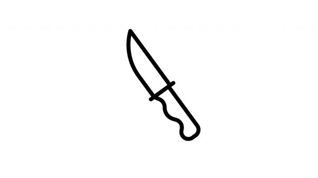kitchen knife animated icon