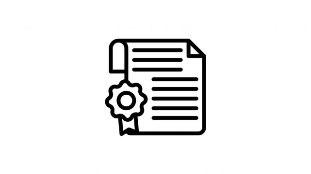 legal document animated icon