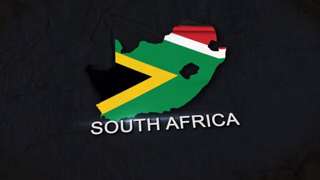 South Africa Map Animation 4K