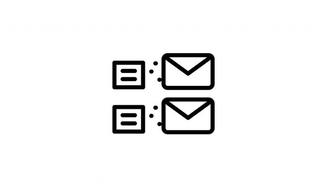 mailing list animated icon