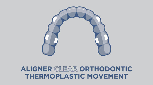 Aligner Clear Orthodontic Thermoplastic Movement