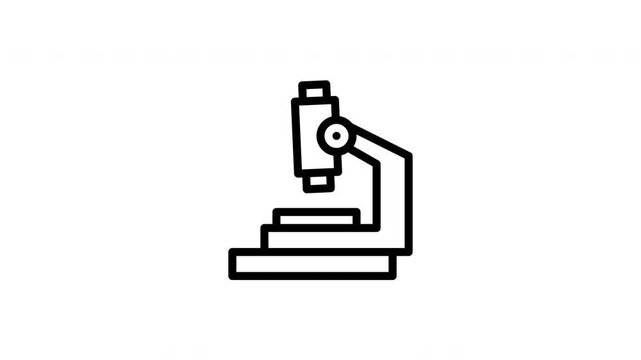 microscope animated icon