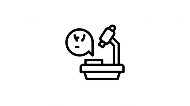 microscope animated icon