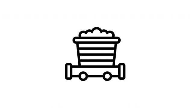 mining cart animated icon