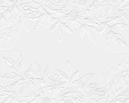 white floral background