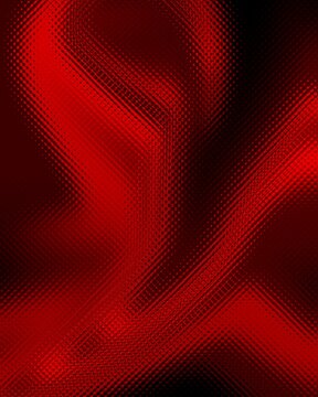 Abstract red background featuring diagonal flowing lines and a subtle halftone dot pattern creating a modern digital texture