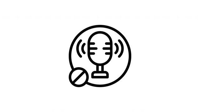 mute animated icon
