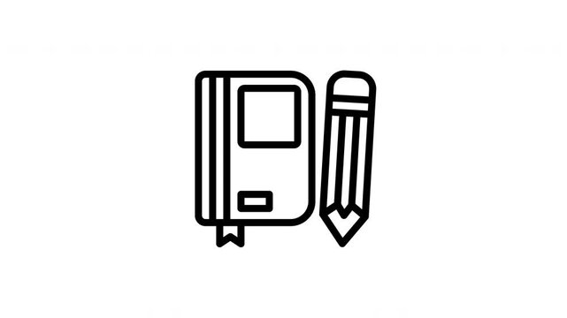 notebook animated icon