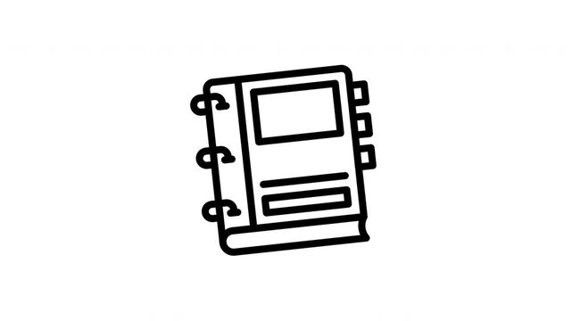 notebook animated icon